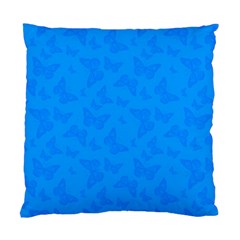 Cornflower Blue Butterfly Print Standard Cushion Case (one Side) by SpinnyChairDesigns