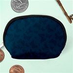 Indigo Dye Blue Butterfly Pattern Accessory Pouch (Medium) Back