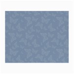 Faded Blue Butterfly Print Small Glasses Cloth (2 Sides) Front