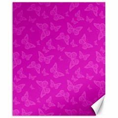 Fuchsia Butterfly Print  Canvas 16  X 20  by SpinnyChairDesigns