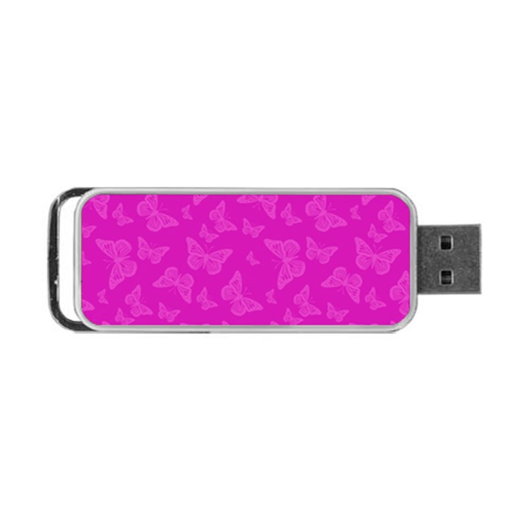 Fuchsia Butterfly Print  Portable USB Flash (Two Sides)