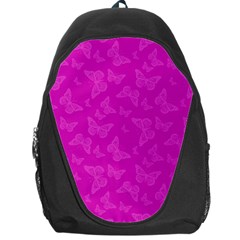 Fuchsia Butterfly Print  Backpack Bag by SpinnyChairDesigns