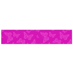 Fuchsia Butterfly Print  Small Flano Scarf by SpinnyChairDesigns