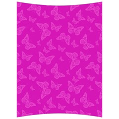 Fuchsia Butterfly Print  Back Support Cushion by SpinnyChairDesigns