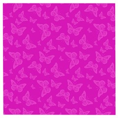 Fuchsia Butterfly Print  Wooden Puzzle Square by SpinnyChairDesigns