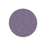 Grape Compote Butterfly Print Magnet 3  (Round) Front