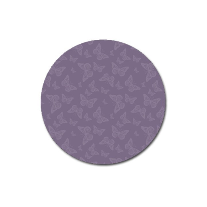 Grape Compote Butterfly Print Magnet 3  (Round)