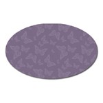 Grape Compote Butterfly Print Oval Magnet Front