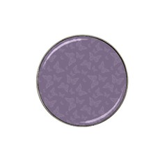 Grape Compote Butterfly Print Hat Clip Ball Marker (4 Pack) by SpinnyChairDesigns