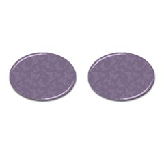 Grape Compote Butterfly Print Cufflinks (oval) by SpinnyChairDesigns