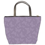 Grape Compote Butterfly Print Bucket Bag Back