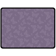 Grape Compote Butterfly Print Fleece Blanket (large)  by SpinnyChairDesigns