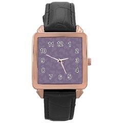 Grape Compote Butterfly Print Rose Gold Leather Watch  by SpinnyChairDesigns