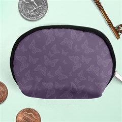 Grape Compote Butterfly Print Accessory Pouch (medium) by SpinnyChairDesigns