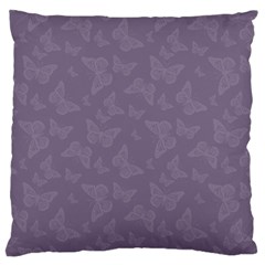 Grape Compote Butterfly Print Large Flano Cushion Case (one Side) by SpinnyChairDesigns