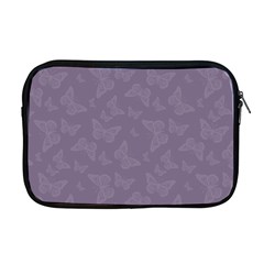 Grape Compote Butterfly Print Apple Macbook Pro 17  Zipper Case by SpinnyChairDesigns