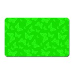 Chartreuse Green Butterfly Print Magnet (Rectangular) Front