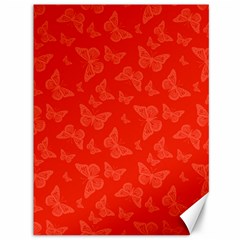 Vermilion Red Butterfly Print Canvas 36  X 48  by SpinnyChairDesigns