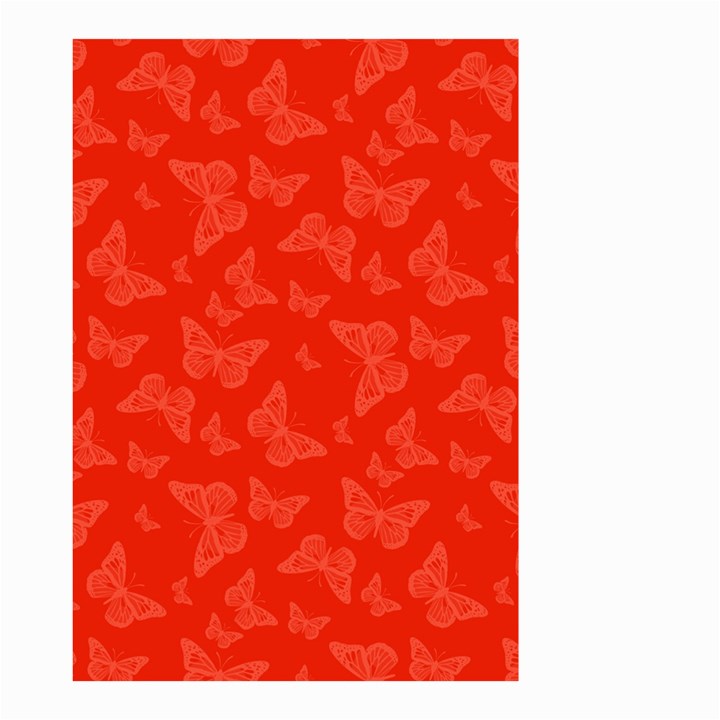 Vermilion Red Butterfly Print Small Garden Flag (Two Sides)