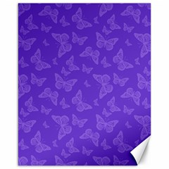 Violet Purple Butterfly Print Canvas 16  X 20  by SpinnyChairDesigns