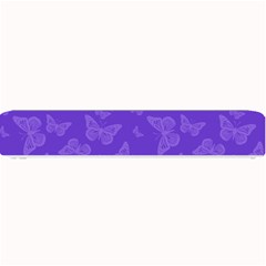 Violet Purple Butterfly Print Small Bar Mats by SpinnyChairDesigns