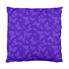 Violet Purple Butterfly Print Standard Cushion Case (two Sides) by SpinnyChairDesigns