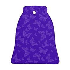 Violet Purple Butterfly Print Bell Ornament (two Sides)