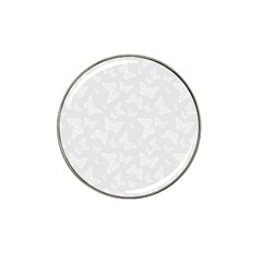 Wedding White Butterfly Print Hat Clip Ball Marker (4 Pack) by SpinnyChairDesigns