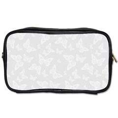 Wedding White Butterfly Print Toiletries Bag (one Side) by SpinnyChairDesigns