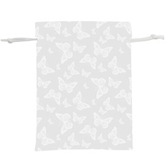 Wedding White Butterfly Print  Lightweight Drawstring Pouch (xl)