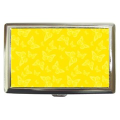 Lemon Yellow Butterfly Print Cigarette Money Case