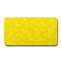 Lemon Yellow Butterfly Print Medium Bar Mats