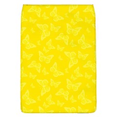 Lemon Yellow Butterfly Print Removable Flap Cover (L)