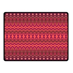 Boho Bittersweet Pink  Fleece Blanket (small) by SpinnyChairDesigns