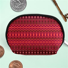 Boho Bittersweet Pink  Accessory Pouch (medium) by SpinnyChairDesigns