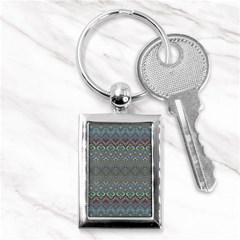 Boho Sweetheart Pattern Key Chain (rectangle) by SpinnyChairDesigns