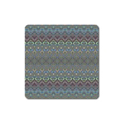 Boho Sweetheart Pattern Square Magnet by SpinnyChairDesigns