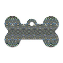 Boho Sweetheart Pattern Dog Tag Bone (one Side) by SpinnyChairDesigns