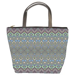 Boho Sweetheart Pattern Bucket Bag by SpinnyChairDesigns