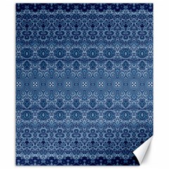 Boho Denim Blue Canvas 20  X 24  by SpinnyChairDesigns