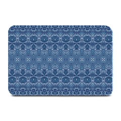 Boho Denim Blue Plate Mats by SpinnyChairDesigns