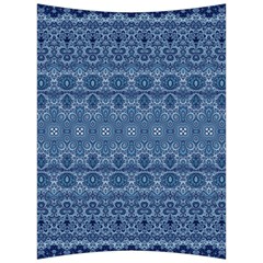 Boho Denim Blue Back Support Cushion by SpinnyChairDesigns