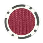 Boho Wine Floral Print Poker Chip Card Guard (10 pack) Front