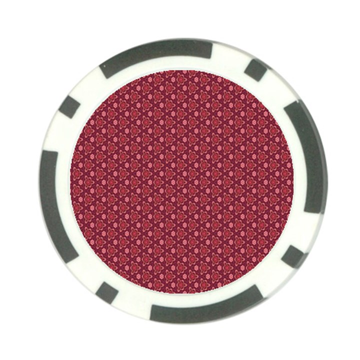 Boho Wine Floral Print Poker Chip Card Guard (10 pack)