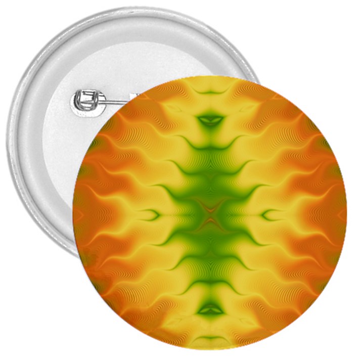 Lemon Lime Tie Dye 3  Buttons