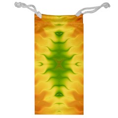 Lemon Lime Tie Dye Jewelry Bag by SpinnyChairDesigns