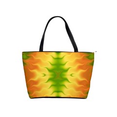 Lemon Lime Tie Dye Classic Shoulder Handbag by SpinnyChairDesigns