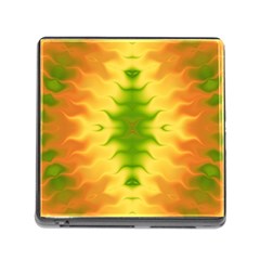 Lemon Lime Tie Dye Memory Card Reader (square 5 Slot) by SpinnyChairDesigns