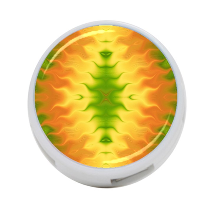 Lemon Lime Tie Dye 4-Port USB Hub (One Side)