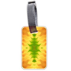 Lemon Lime Tie Dye Luggage Tag (two Sides) by SpinnyChairDesigns